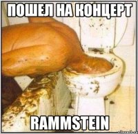 пошел на концерт rammstein