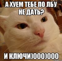 А хуем тебе по лбу не дать? И ключи)000)000