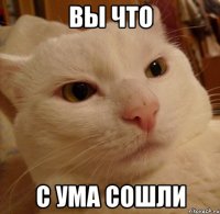 вы что С ума сошли