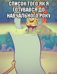 СПИСОК ТОГО ЯК Я ГОТУВАВСЯ ДО НАВЧАЛЬНОГО РОКУ 