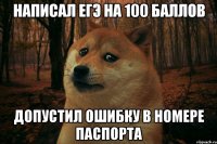 написал егэ на 100 баллов допустил ошибку в номере паспорта