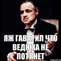 яж гаварил что ведюха не потянет