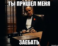 ТЫ ПРИШЕЛ МЕНЯ ЗАЕБАТЬ