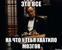 Это все на что у тебя хватило мозгов