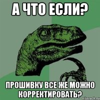 А что если? Прошивку все же можно корректировать?