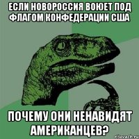 Если Новороссия воюет под флагом конфедерации США почему они ненавидят американцев?