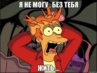 Я не могу , без тебя жить....