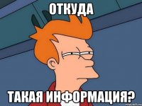 откуда такая информация?