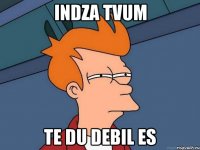 Indza tvum Te du debil es