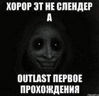 хорор эт не слендер а OUTLAST первое прохождения