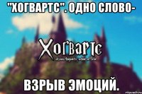 "Хогвартс". Одно слово- Взрыв эмоций.