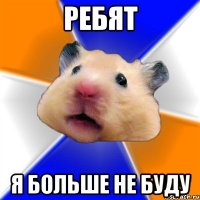 Ребят я больше не буду