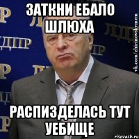 Заткни ебало шлюха распизделась тут уебище