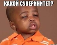 Какой суверинитет? 