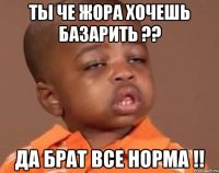 ты че жора хочешь базарить ?? да брат все норма !!