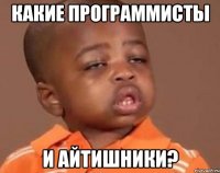 Какие программисты и айтишники?