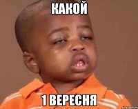 КАКОЙ 1 ВЕРЕСНЯ
