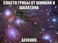 СПАСТИ ГРИБЫ ОТ ШИМАНА И ШАЛАТОНА АХУЕННО