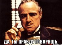  Да, ты правду говоришь.