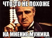 что-то не похоже на мнение мужика