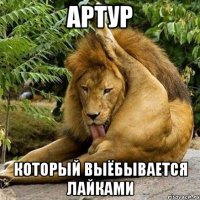 Артур который выёбывается лайками