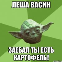 Леша Васин заебал ты есть картофель!