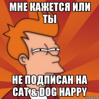 Мне Кажется Или Ты Не Подписан на Cat & Dog Happy