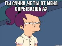 ТЫ СУЧКА ,ЧЕ ТЫ ОТ МЕНЯ СКРЫВАЕШЬ А? 