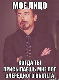 МОЕ ЛИЦО КОГДА ТЫ ПРИСЫЛАЕШЬ МНЕ ЛОГ ОЧЕРЕДНОГО ВЫЛЕТА