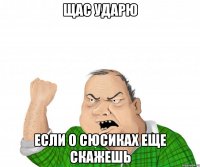 Щас ударю Если о сюсиках еще скажешь