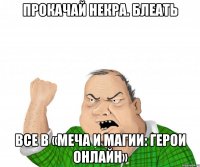 Прокачай некра. Блеать Все в «Меча и Магии: Герои Онлайн»