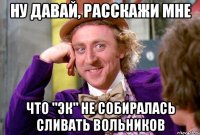 НУ ДАВАЙ, РАССКАЖИ МНЕ ЧТО "ЭК" НЕ СОБИРАЛАСЬ СЛИВАТЬ ВОЛЬНИКОВ