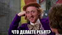  Что делаете ребят?