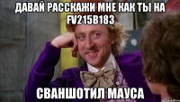 Давай расскажи мне как ты на FV215b183 Сваншотил Мауса