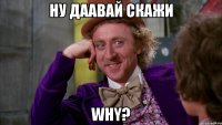 Ну даавай скажи Why?