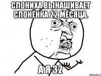 Слониха вынашивает слонёнка 22 месяца. а я 32