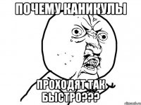 почему каникулы проходят так быстро???