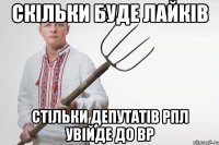 Скільки буде лайків Стільки депутатів РПЛ увійде до ВР