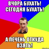 вчора бухать! сегодня бухать! а печень откуда взять!