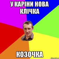 У КАРІНИ нова клічка Козочка