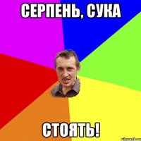 серпень, сука стоять!