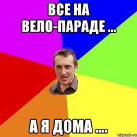 Все на вело-параде ... а я дома ....