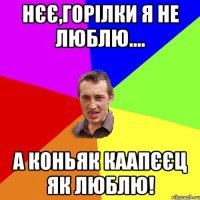 нєє,горілки я не люблю.... а коньяк каапєєц як люблю!