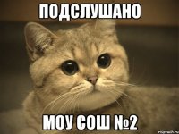 ПОДСЛУШАНО МОУ СОШ №2