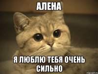 Алена я люблю тебя очень сильно