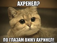 Ахренел? По глазам вижу ахринел!