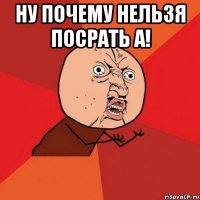 ну почему нельзя посрать а! 