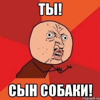 Ты! Сын собаки!