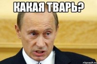 какая тварь? 