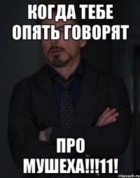 Когда тебе опять говорят ПРО МУШЕХА!!!11!